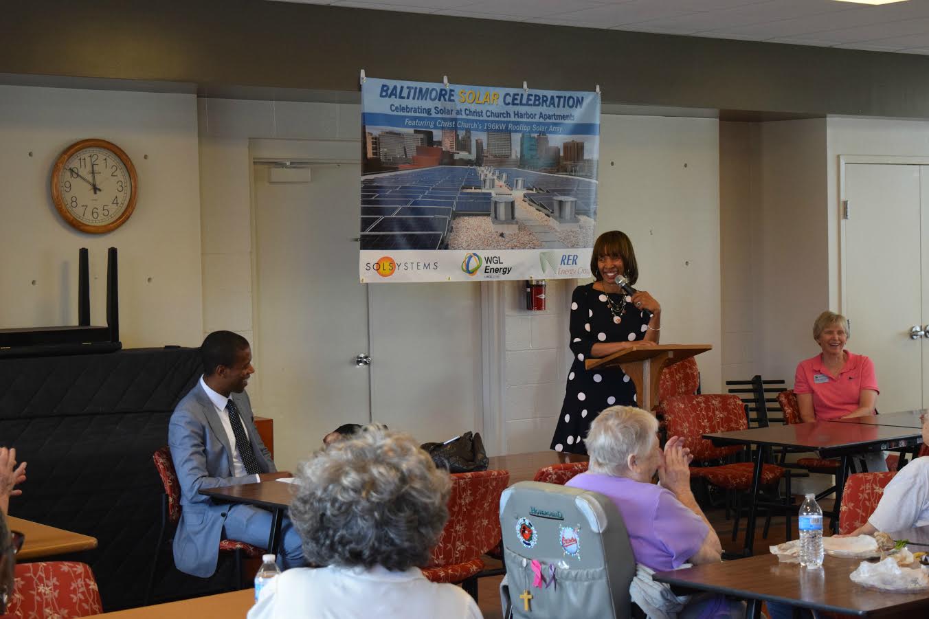 Celebrating Maryland Solar with Baltimore Mayor-Elect Catherine Pugh